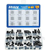 BOJACK 12 valores 120 piezas Opamp Temporizador Darlington Fototacoplador LM324 LM339 ULN2003AN ULN2803APG LM358P LM386…